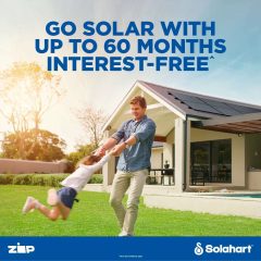 60 months interest free finance on solar with Solahart